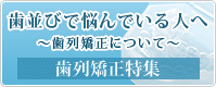 歯並びで悩んでいる人へ 歯列矯正特集