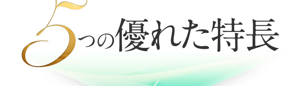 ５つの優れた特長